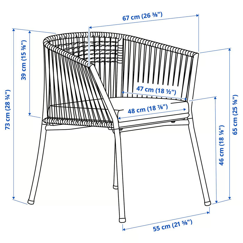 Courtyard Garden Leisure Armchair
