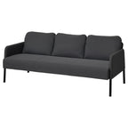 Dark Gray Straight Sofa  Nordic Style Living Room Sofa