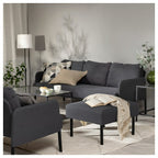 Dark Gray Straight Sofa  Nordic Style Living Room Sofa
