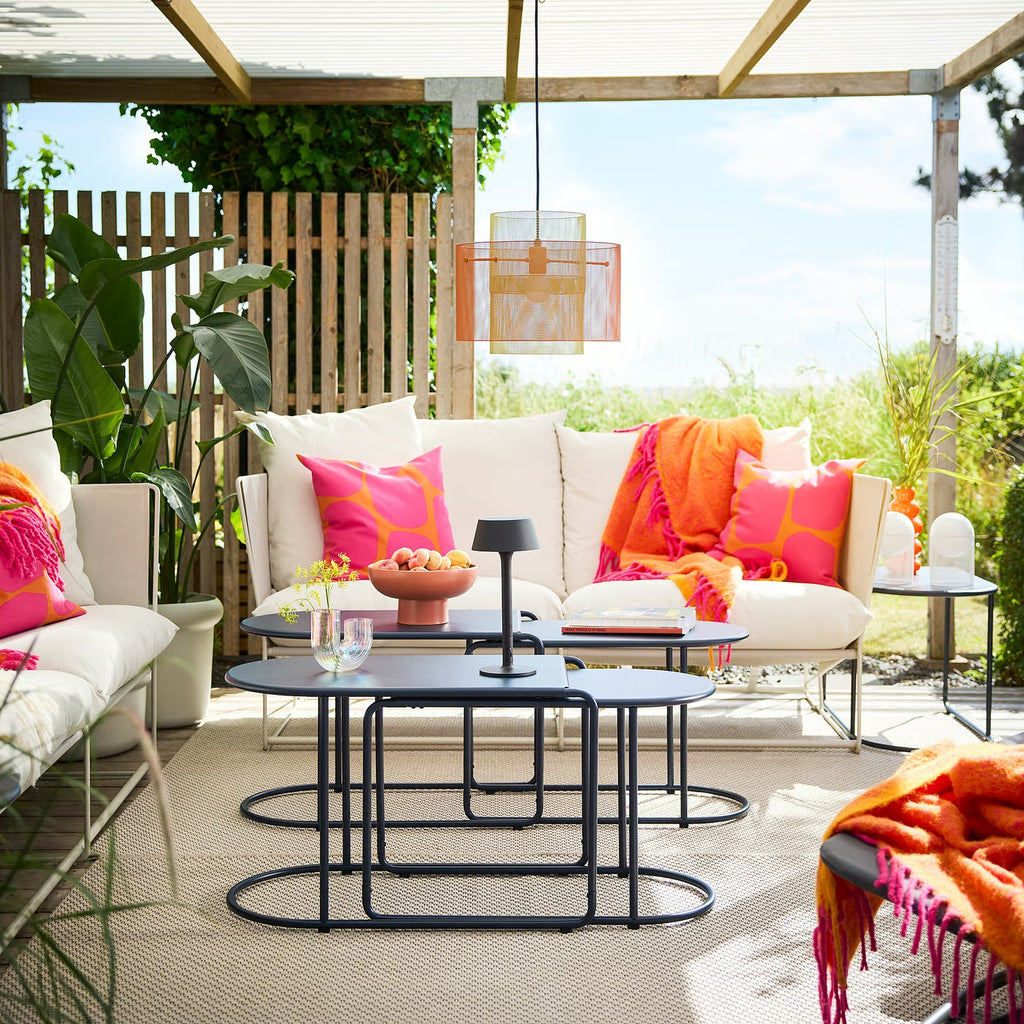 Minimalist Rectangular Patio  Balcony Leisure Table