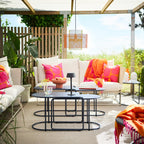 Minimalist Rectangular Patio  Balcony Leisure Table