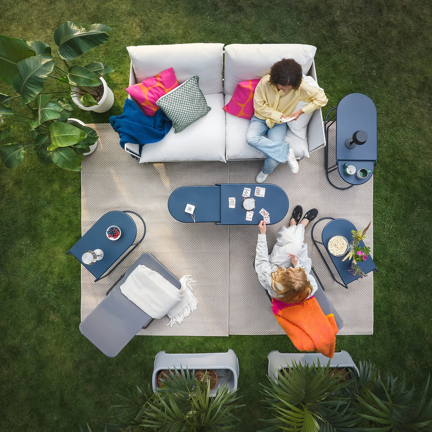 Minimalist Rectangular Patio  Balcony Leisure Table
