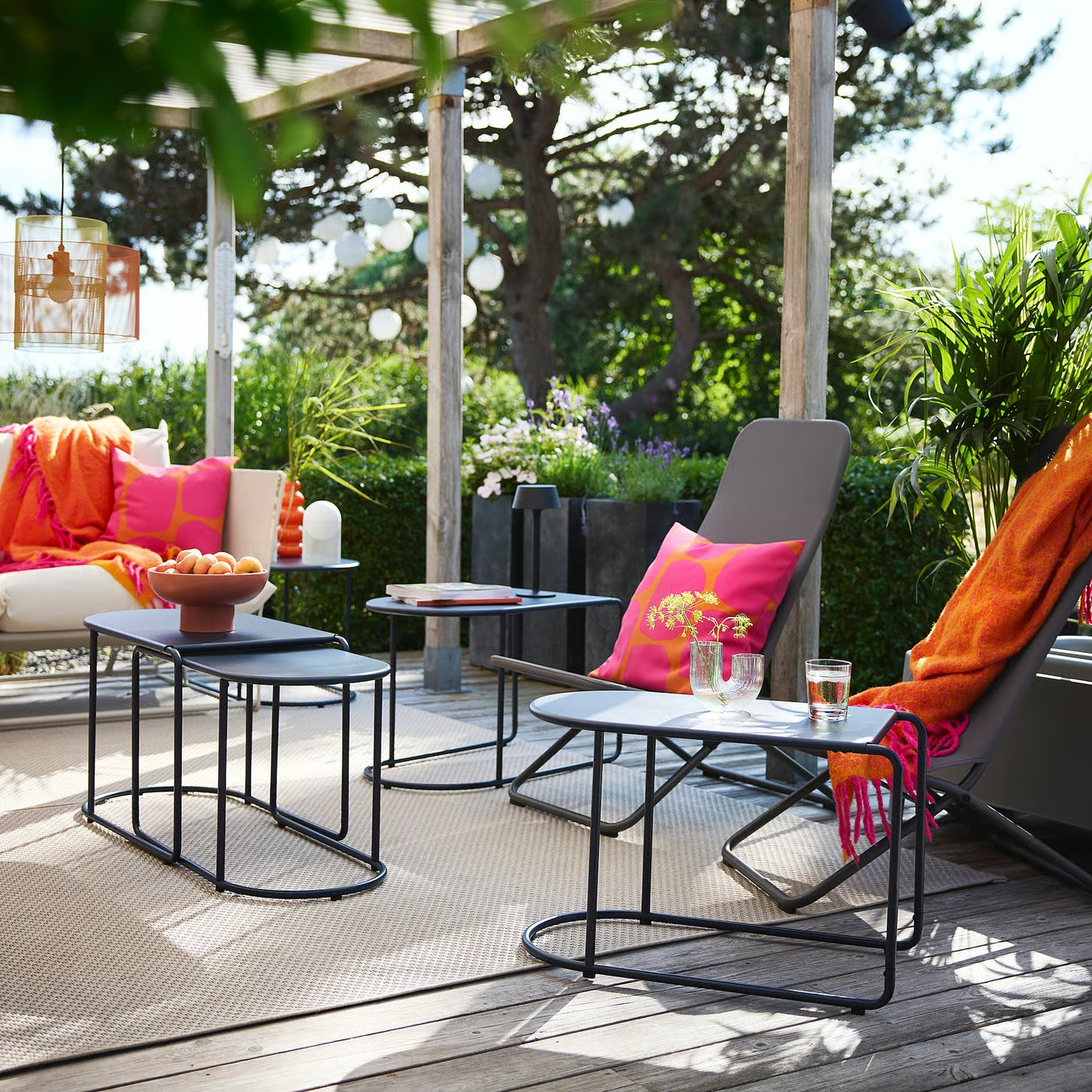 Minimalist Rectangular Patio  Balcony Leisure Table