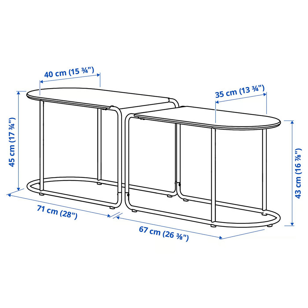 Minimalist Rectangular Patio  Balcony Leisure Table