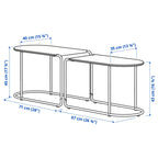 Minimalist Rectangular Patio  Balcony Leisure Table
