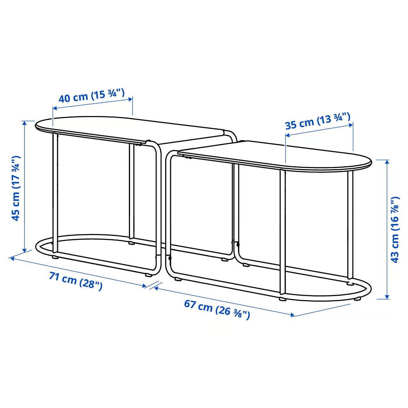 Minimalist Rectangular Patio  Balcony Leisure Table