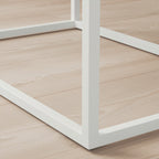 Minimalist White Side Cabinet with Single Drawer