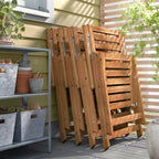 Natural Wood Tone Foldable Outdoor Leisure Chair
