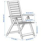 Natural Wood Tone Foldable Outdoor Leisure Chair