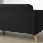 Nordic Style Dark Grey Fabric Two Seater Sofa