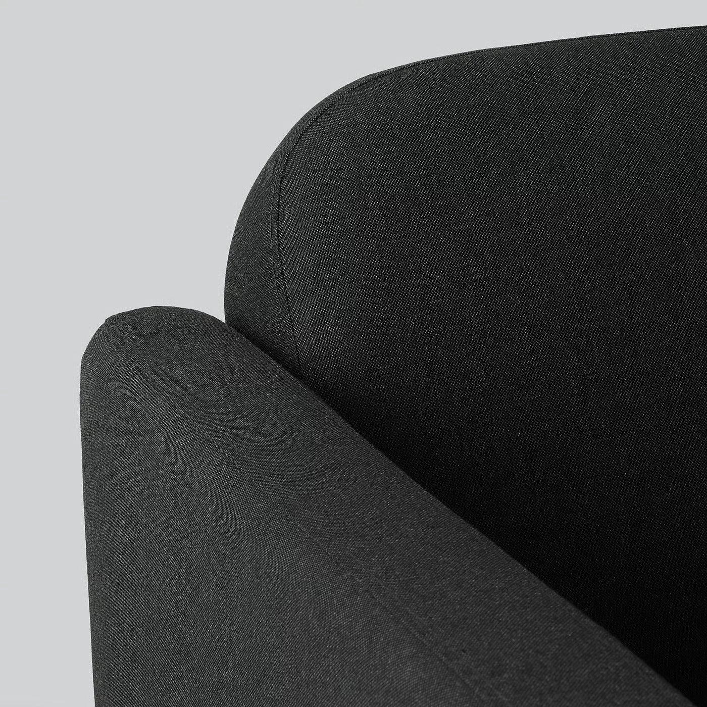 Nordic Style Dark Grey Fabric Two Seater Sofa
