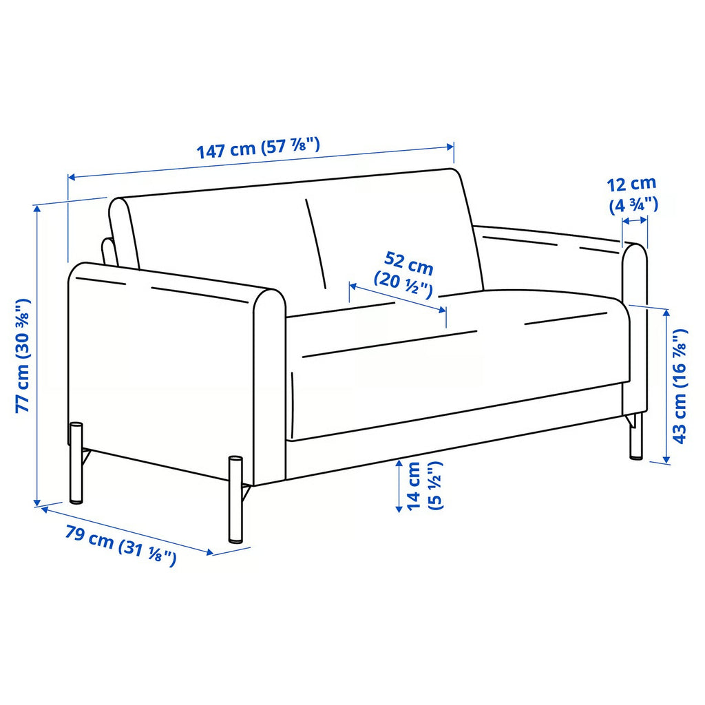 Nordic Style Sofa  Compact Living Room Sofa For The Home