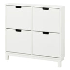 Nordic Style Ultra Slim White Shoe Cabinet