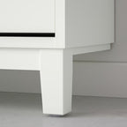 Nordic Style Ultra Slim White Shoe Cabinet
