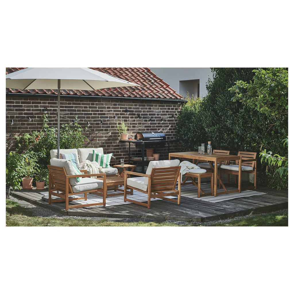 Outdoor Solid acacia wood Square Coffee Table