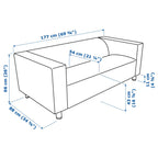 Versatile Compact Sofa For Living Rooms And Offices